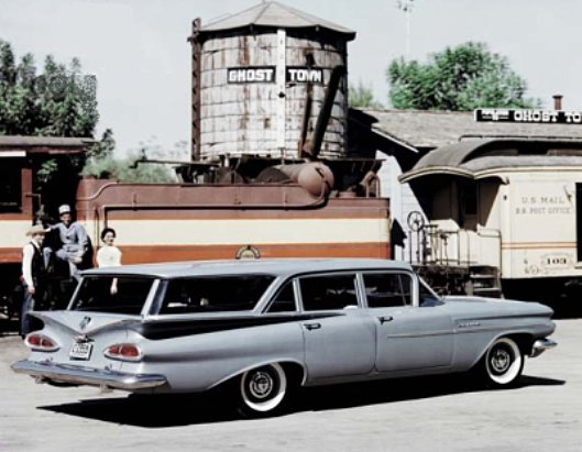 59er chevy brookwood station wagon - ABSOLUTER TRAUMKOMBI!!!